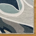 thumbnail image 3 of Gertmenian Tara Tally Coastal Floral Blue Outdoor Area Rug, 6x9, 3 of 8