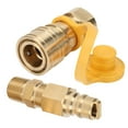 3/8in Propane Gas Quick Connect Fittings Brass Propane Gas Adapters
