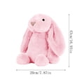 thumbnail image 2 of Bunny Stuffed Animal, 16.93in Cute Rabbit Plush, Home Decor Gift Soft Bunny Plush Long Ear Stuffed Animal (Purple), 2 of 6