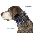 thumbnail image 2 of Buckle-Down Pet Collar, Dog Collar Plastic Buckle, Floral Paisley Blue White Gray, 16 to 23 Inches 1.5 Inch Wide, 2 of 8