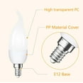 thumbnail image 6 of Flame Light Bulbs, 3 Modes LED Flame Effect Light Bulb, E12 Base Flickering Light Bulb with Gravity Sensor,Flickering Light Bulbs Halloween Home Party (2 Pack-E12), 6 of 12
