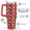 thumbnail image 3 of Gingerbread Man White Heart Doughnut 40 Oz Tumbler with Handle Lid and Straw Stainless Steel Double Walled Vacuum Insulated Cup Merry Christmas Gifts Tumbler for Women Men Friends Outdoor Indoor, 3 of 6
