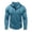 Light Blue, variant on SUYIDA Men's Hooded Workout Top, Long Sleeve Athletic Performance Tee, Fitness Training Casual Wear Shirt