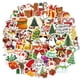 thumbnail image 3 of Pegatinas navideñas, 60 pegatinas de vinilo impermeables para computadora, equipaje, papelería, tarjetas de felicitación, decoraciones de regalo JAMW Sencillez, 3 of 5