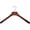 Other, variant on Deluxe Wooden Coat Hanger, Walnut Finish w/ Chrome Swivel Hook, Box of 6 Large Wood Jacket & Suit Top Hangers 18 inches long by 2 inches wide by International Hanger