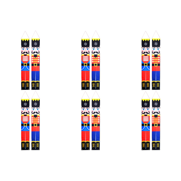 Banner Modelo Soldado Navidad Pancartas Porche Frontal Coplas Navideñas 2 Uds.