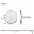 thumbnail image 2 of Sterling Silver S. Rh-Plated Logoart Alpha Epsilon Phi Enameled Post Earrings (12 X 12) Made In United States ss047aep, 2 of 5