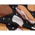 thumbnail image 5 of oneOone Rayon Black Fabric Food Sewing Material Print Fabric By The Yard 56 Inch Wide, 5 of 8