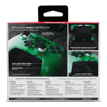 PowerA Enhanced Wired Controller for Nintendo Switch - Heroic Link