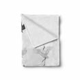 thumbnail image 2 of Crane Soft Flannel Fleece Blanket, Greyscale Bird Drawings from Different Sides Outline and Silhouette Pattern Print, Cozy Plush for Indoor and Outdoor Use, 50" x 60", Grey and White, by Ambesonne, 2 of 6