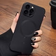 thumbnail image 3 of Funda magnética para teléfono Magsafe para iPhone 15, 14, 11, 13, 12 Pro Max Plus, protector de lente de carga inalámbrica de silicona suave, accesorio, 3 of 5