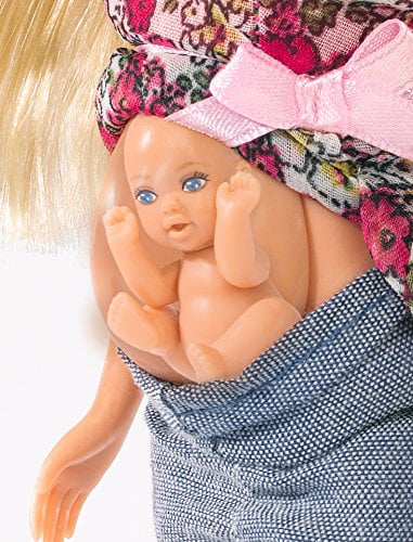 GirlsT oy Steffi Love Barbie Girl Pregnant Doll Removable Tummy Baby Gift Kids