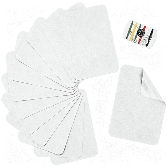 BZCOE 12Pcs Iron-On Repair Patch, Cotton Repair Patch for Clothes Pants Mending and Decorating Size 3" by 4-1/4", Cotton Versatile Patches for Clothes, White