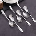 thumbnail image 2 of justharion 6 Pieces Stainless Steel Spoon Reusable Anti-rust Stylish Solid Color Replacement Ergonomic Coffee Cake Mousse Scoop, 2 of 8
