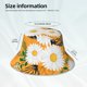 thumbnail image 3 of Balery White Floral and Butterflies Sombreros para el sol para hombre y mujer, sombrero de pescador con UPF 50+, 3 of 6
