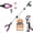 48"pink, variant on Extra Long Grabber Reacher Tool, 75" Aluminum Foldable Reacher Grabber, Dual Magnetic Tip Pickup Grabber Trash Picker, Strong Grip Aid for Upper Shelves, Elderly, Surgery Recovery Must Have