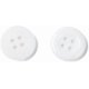 thumbnail image 1 of 100 botones acrílicos de 12 x 2 mm, blancos, planos y redondos, para costura, diseño de vestuario, accesorios de bricolaje., 1 of 3