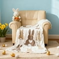 thumbnail image 4 of Eespoir Easter Holiday Throw Blanket, Bunny Easter Eggs Design Blanket, Decorative Soft Blanket For Sofa, Bedroom, Spring Celebration, Gift Idea, Comfortable(D), 4 of 6
