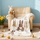 thumbnail image 4 of Manta con estampado de conejito y huevos de Pascua | 130 x 90 cm | Suave manta de poliéster | Decoración navideña de primavera para sofá cama | Decoración para habitación infantil, 4 of 6