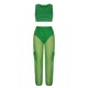 thumbnail image 4 of Chaleco de pantalones cargo de organza de malla a la moda para mujer, traje informal transparente para el hogar Pompotops  qwe24787, 4 of 9
