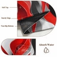 thumbnail image 6 of 2'x6' Rug Runners for Hallways Kitchen, Red Black Grey Non Slip Entryway Beside Floor Carpet Runner, Moire Modern Artwork Abstract Washable Laundry Room Bedroom Throw Rugs Mat for Family Pet, 6 of 8