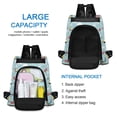 thumbnail image 4 of FORMRS Women's Travel Backpack Purse Anti-Theft Hidden Pockets Casual Shoulder Bag, Blue Trains Pattern, 4 of 7