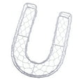 thumbnail image 1 of DOLITY Pot de Plante en Fer Rustique 23cm Cadre en Fil de Fer Alphabet, 1 of 9