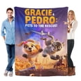 thumbnail image 1 of Gracie y Pedro anti-pilling, suave, ligera, esponjosa y acogedora de lujo para hogar y cocina – Perfecta para niños y adultos,120X80cm, 1 of 6