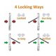 thumbnail image 5 of chatire Pour Animaux De Compagnie Petite Porte Pour Chiens Et Chats Avec 4 Possibilits De Verrouillage Rond, 5 of 5
