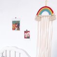 thumbnail image 3 of Handmade Wall Hanging Woven Rainbow Macrame Chic Room Decoration Photo Props Art Macrame Tapestry, 3 of 7