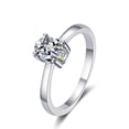thumbnail image 6 of Sparkling Single 1 Carat Moissanite Rings for Women - 925 Sterling Silver Wedding Band Ring & Engagement Jewelry Gift, 6 of 6
