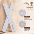 thumbnail image 2 of Nail Files 80 120 Grit Double Sided Emery Board 50 pack 7.0 inch Professional Acrylic Nail Buffer, 2 of 7