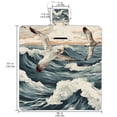 thumbnail image 2 of Seagull Extra Large Canvas Beach Blanket for Picnic Mat, Waterproof and Sandproof Outdoor Mat for Beach, Camping, or Travel, Foldable and Portable, 200x150cm, 2 of 6