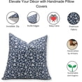 thumbnail image 5 of Boho Hand Block Print Duck Canvas Pillow Covers By Fabdivine, 18X18, Himachal, 5 of 5