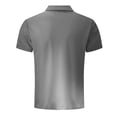 thumbnail image 5 of Umfun Men Ombre Gradient Short Sleeve Shirt Spread Collar with Partial Button Placket Slim Fit for Casual and Streetwear, 5 of 8