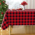 thumbnail image 1 of Mantel impermeable de vinilo Misaya 152x259 cm rojo y negro, 1 of 8