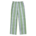 thumbnail image 2 of FORMRS Kids Pajama Pants with Pockets Size 6-8Y Boys Lounge Sleep Bottoms, Green Stripe Pattern, 2 of 8