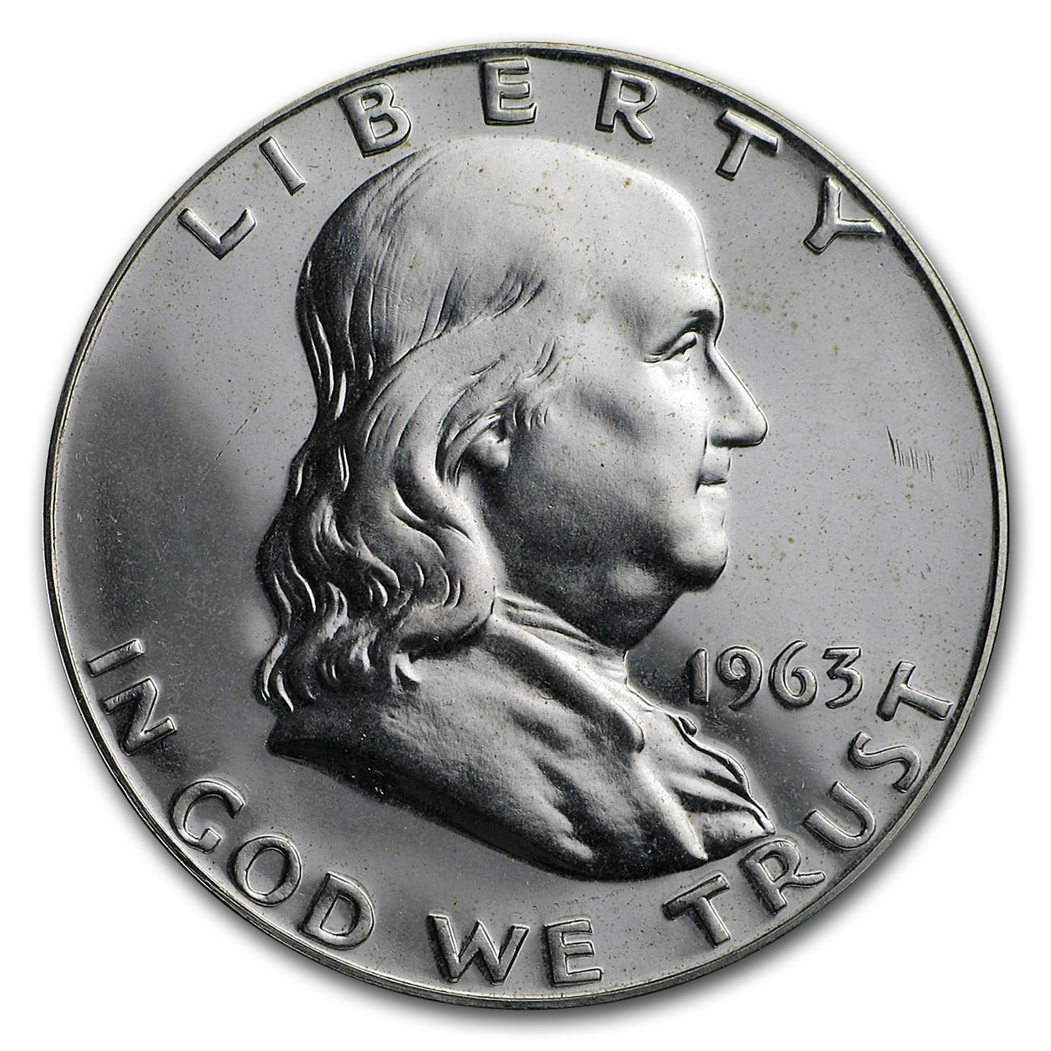 1962 Silver Proof Ben Franklin Half Dollar Flashy Gem Example    DUTCH 