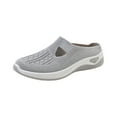 thumbnail image 3 of Havenx Womens Mesh Mules Slip on Shoes Woven Go Walking Breathable Diabetic Sneaker Non-Slip Wide Width Casual Anti-Skid Shoes,Gray 42(US-9.5), 3 of 5
