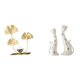 thumbnail image 1 of Escultura de gato frondoso, adorno para estantería, decoración moderna para el hogar, estatua coleccionable de animal, regalo de bodas, dormitorio, de, 1 of 8
