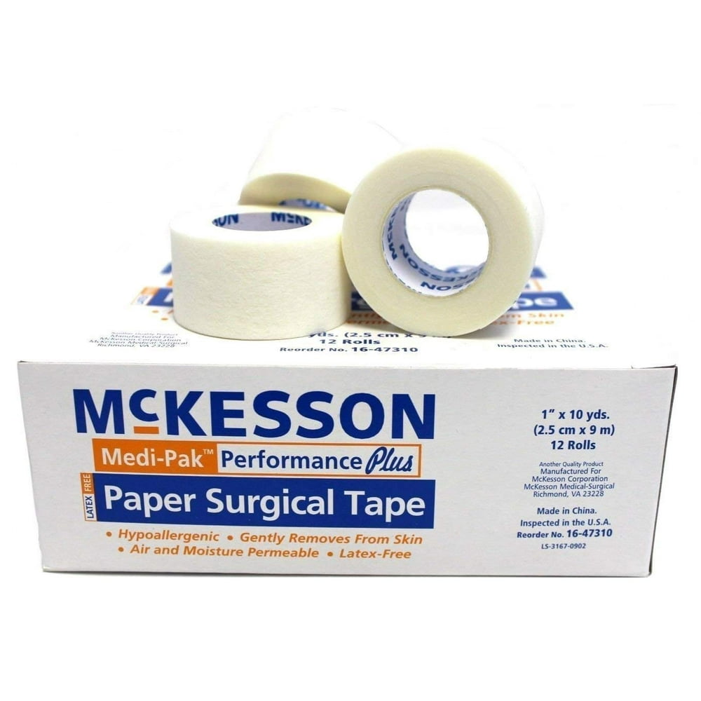 1" Paper Surgical Tape (12 Rolls), McKesson By McKesson,USA Walmart