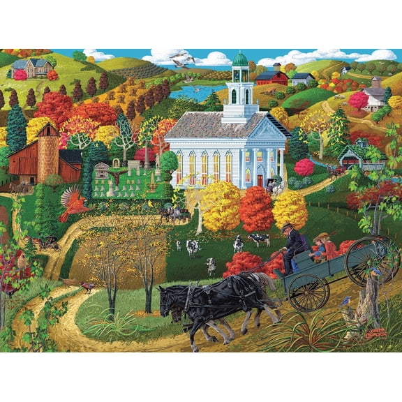 Sunsout A Country Church - 500pc Jigsaw Puzzle