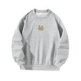 thumbnail image 3 of Sudadera para mujer, ropa de calle sin capucha, jersey con estampado de de Navidad, ropa deportiva para caminar por la calle, compras al aire , metro M, 3 of 10
