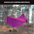 thumbnail image 2 of Hamaca Portátil The Finix Rosa 275 x 109 cm de Nailon Resistente con Correas y Bolsa para Camping, 2 of 6