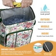 thumbnail image 2 of Travel Cooler Bag - Pioneer Flower Floral Print Pattern Camping Beer Cooler Backpack with Bottle Opener- Waterproof Insulated Picnic Backpacks - Cooler Bag for Beach, 2 of 6