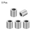 thumbnail image 2 of Unique Bargains 6.5mm 1/4-inch Cable Wire Rope Aluminum Sleeves Clip Crimping Loop 5pcs, 2 of 4