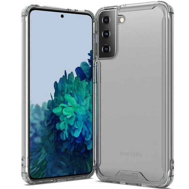 Coveron For Samsung Galaxy S21 5g Case Slim Fit Lightweight Hard Phone Cover Clear Tpu Bumper Walmart Com Walmart Com
