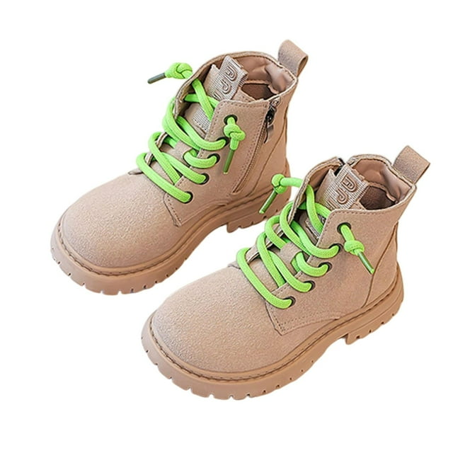Girls' Short Winter Boots Colorful Korean Style Boots for Children, Warm and Trendy