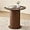 Mini Brown 31.5, variant on 35.5" Round Dining Table for 2, Modern Small Pedestal Kitchen Table, Space Saving, for Apartment Dining Living Room
