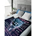 thumbnail image 5 of Daughter Gift from Mom Birthday Gifts from Lion Mother Blanket to My Daughter Romantic Christmas Birthday Gifts Love Letter for Her Lightweight Flannel Blanket for Bed Sofa, 5 of 6